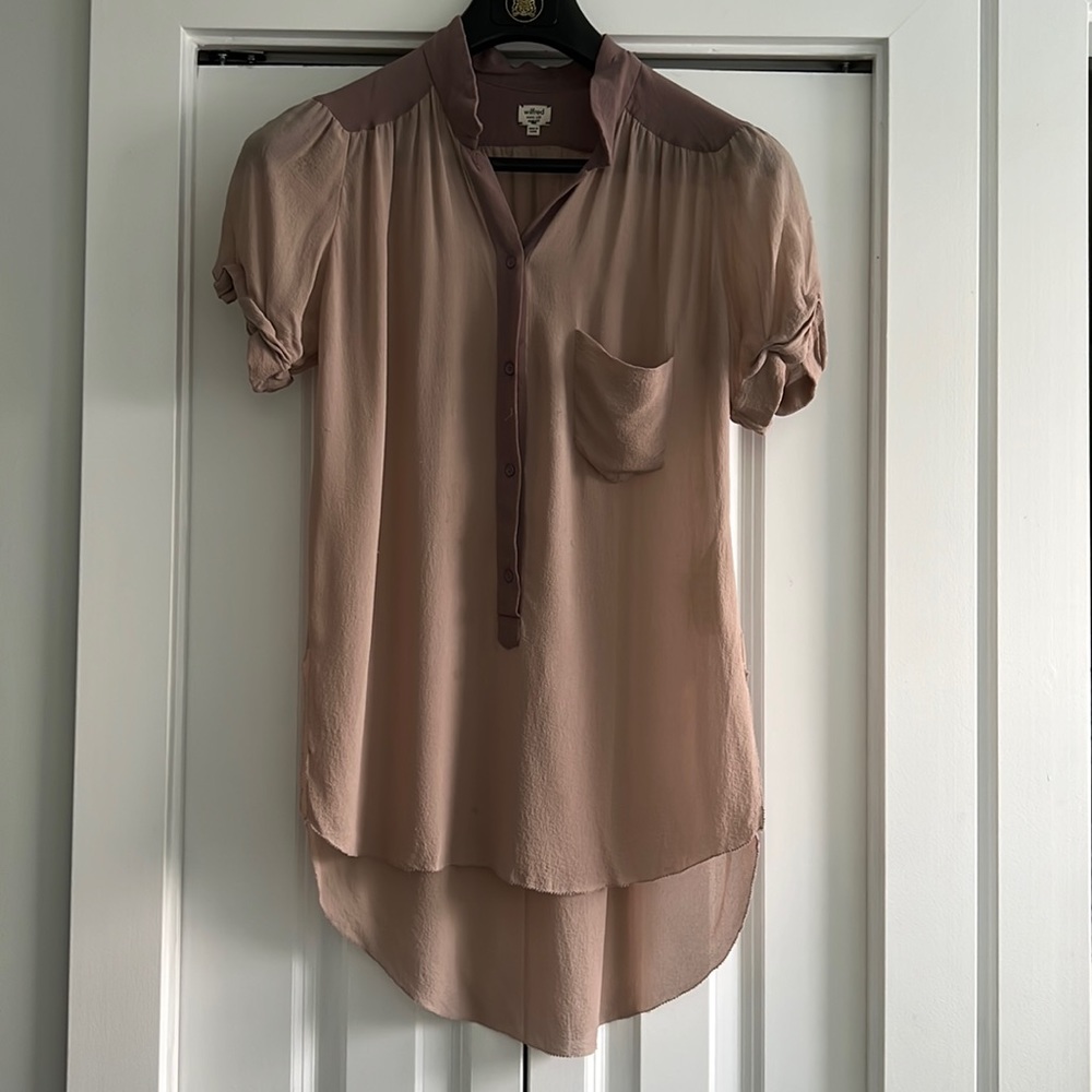 Wilfred Silk Button up Blouse